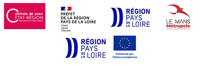 Contrats de plan Etat Région, Préfet de la Région Pays de la Loire, Région Pays de la Loire, Le Mans Métropole, Région Pays de la Loire Cofinancé par l'Union Européenne